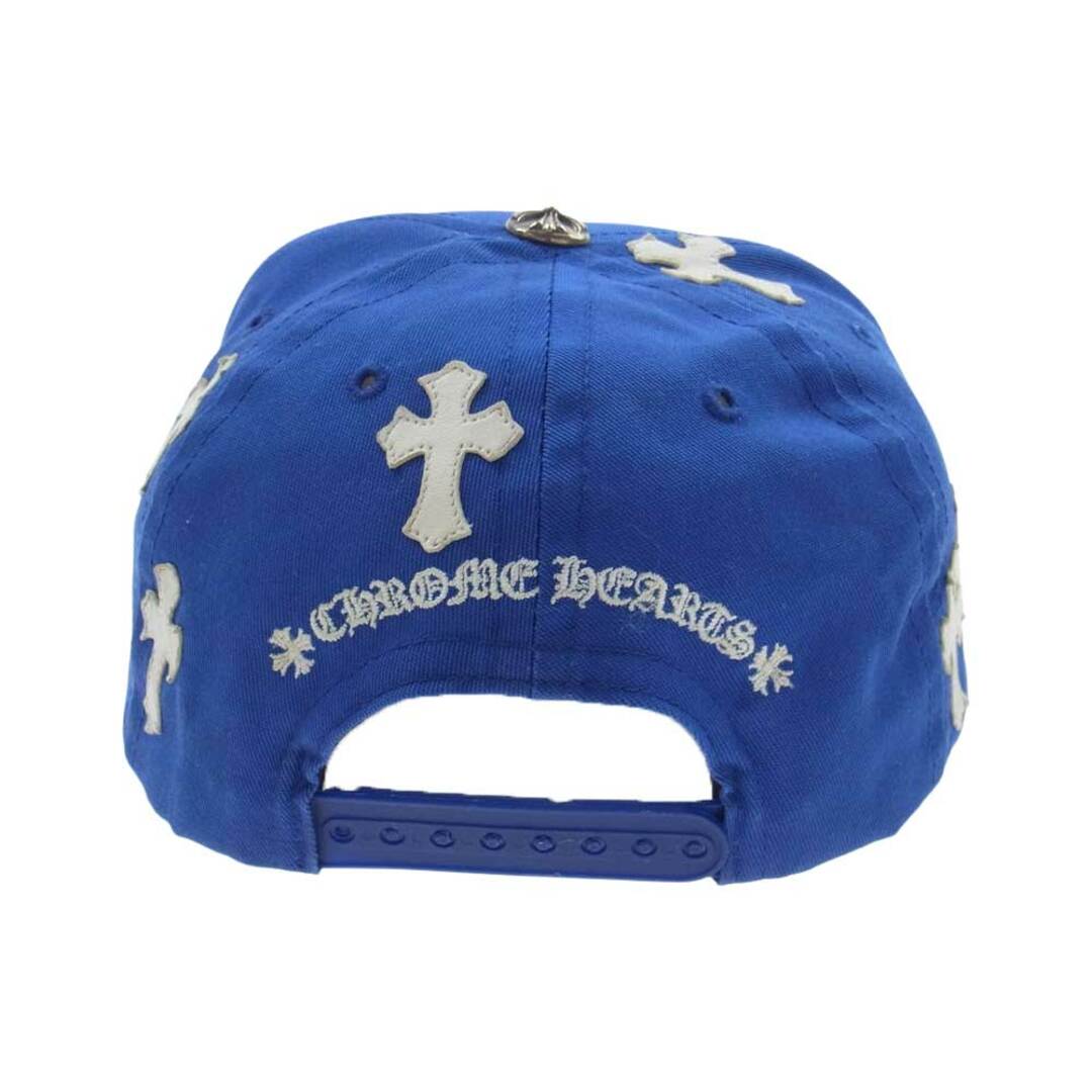 Chrome Hearts(クロムハーツ)のCHROME HEARTS クロムハーツ（原本無） 帽子 CH BASEBALL CAP クロスパッチ ベースボール キャップ ブルー系【中古】 メンズの帽子(その他)の商品写真