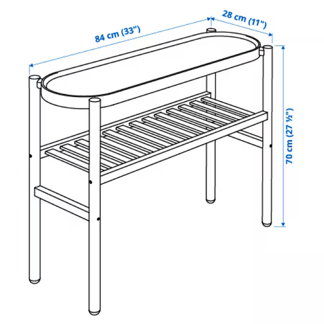 IKEA(イケア)のIKEA イケア　新品未開封　サッツマス プラントスタンド　70 cm インテリア/住まい/日用品の収納家具(棚/ラック/タンス)の商品写真