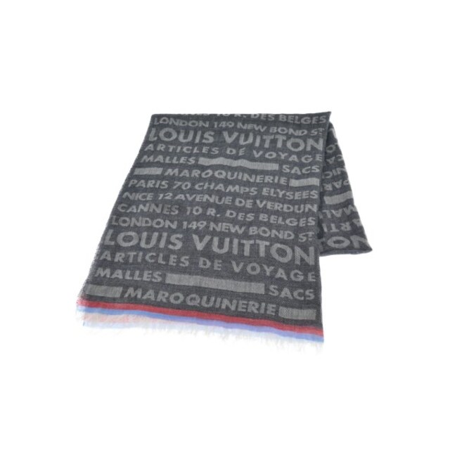 LOUIS VUITTON ルイヴィトン ストール - グレー系x紺系(総柄) - ストール