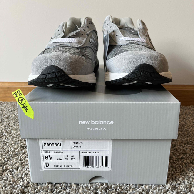 ニューバランス 993 MIU US8.5 Gray