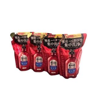 マーロ(MARO)のMARO ボディソープ メンズ 全身用 顔も洗える 380ml 詰め替え４セット(ボディソープ/石鹸)
