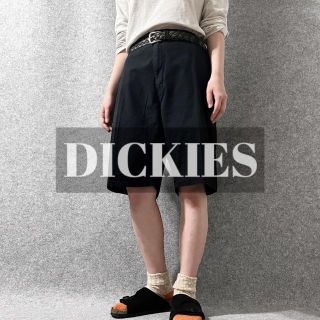 ディッキーズ(Dickies)の【ディッキーズ】リップストップ ルーズ ワークショーツ ハーフパンツ 黒 W40(ショートパンツ)