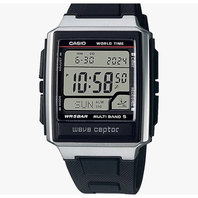 [カシオ] 腕時計 ウェーブセプター 電波時計 スーパーイルミネー