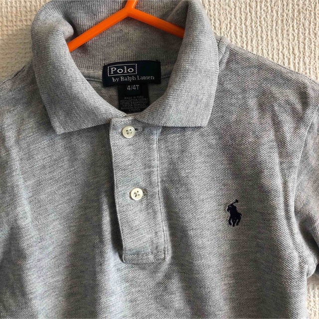 POLO RALPH LAUREN(ポロラルフローレン)のラルフローレン  キッズ　ポロシャツ　グレー キッズ/ベビー/マタニティのキッズ服男の子用(90cm~)(Tシャツ/カットソー)の商品写真