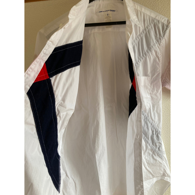 COMME des GARCONS(コムデギャルソン)のコムデギャルソンシャツ / クロス白半袖シャツ used品 メンズのトップス(Tシャツ/カットソー(半袖/袖なし))の商品写真