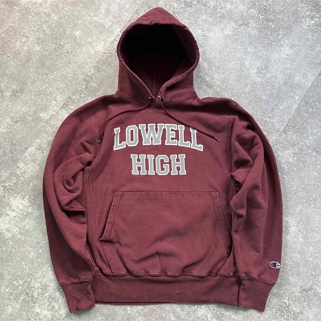 00s Champion リバースウィーブ フーディ LOWELL HIGH