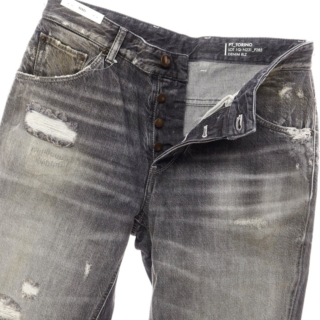 新品】ピーティートリノ デニム PT TORINO DENIM THE REBEL クラッシュ