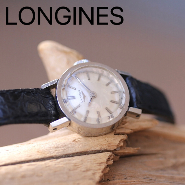 LONGINES - ロンジン レディース カットガラス シルバー 手巻き 時計