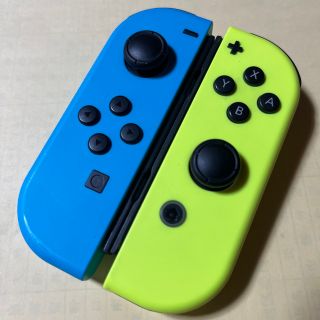 ニンテンドースイッチ(Nintendo Switch)のjoy-con★ネオンブルー・ネオンイエロー★   作動品　美品　ジョイコン  (家庭用ゲーム機本体)