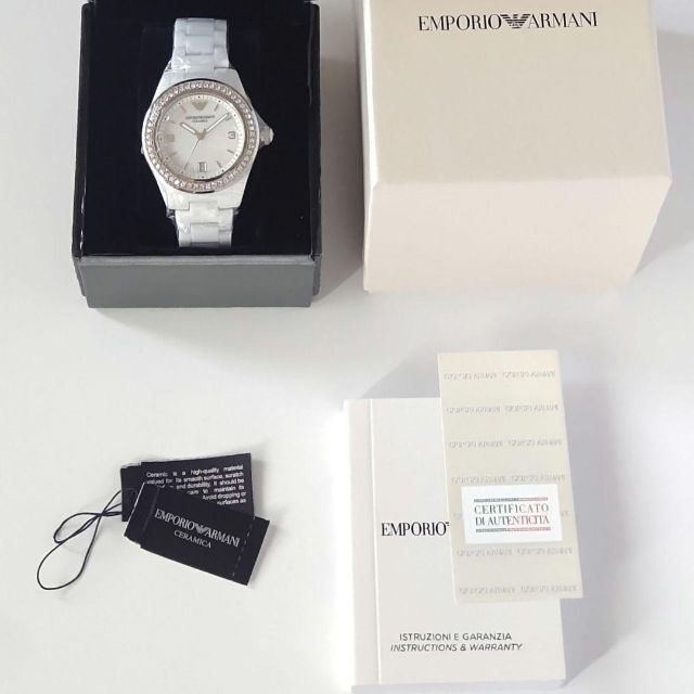 エンポリオアルマーニ【新品】レディス腕時計 クォーツ セラミックAR1426
