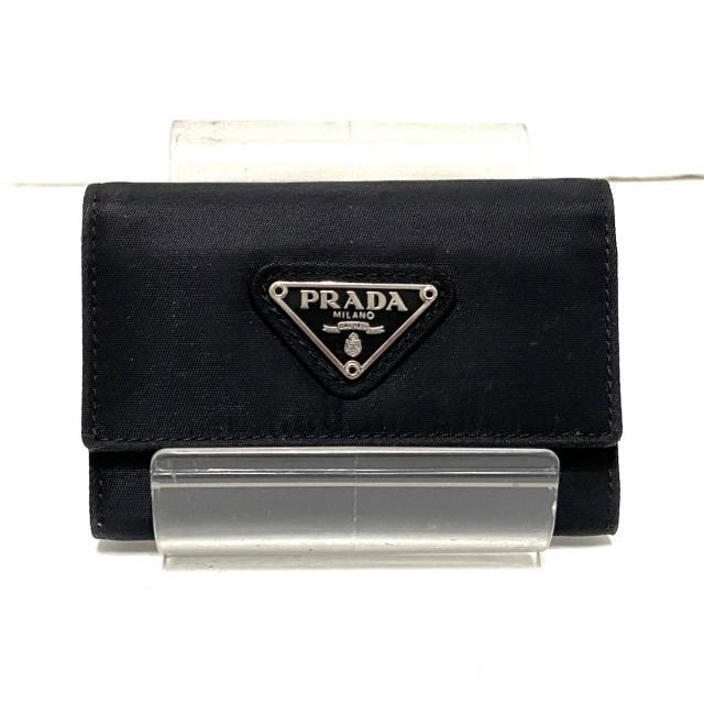 【送料無料】PRADA プラダ キーケース 6連 黒