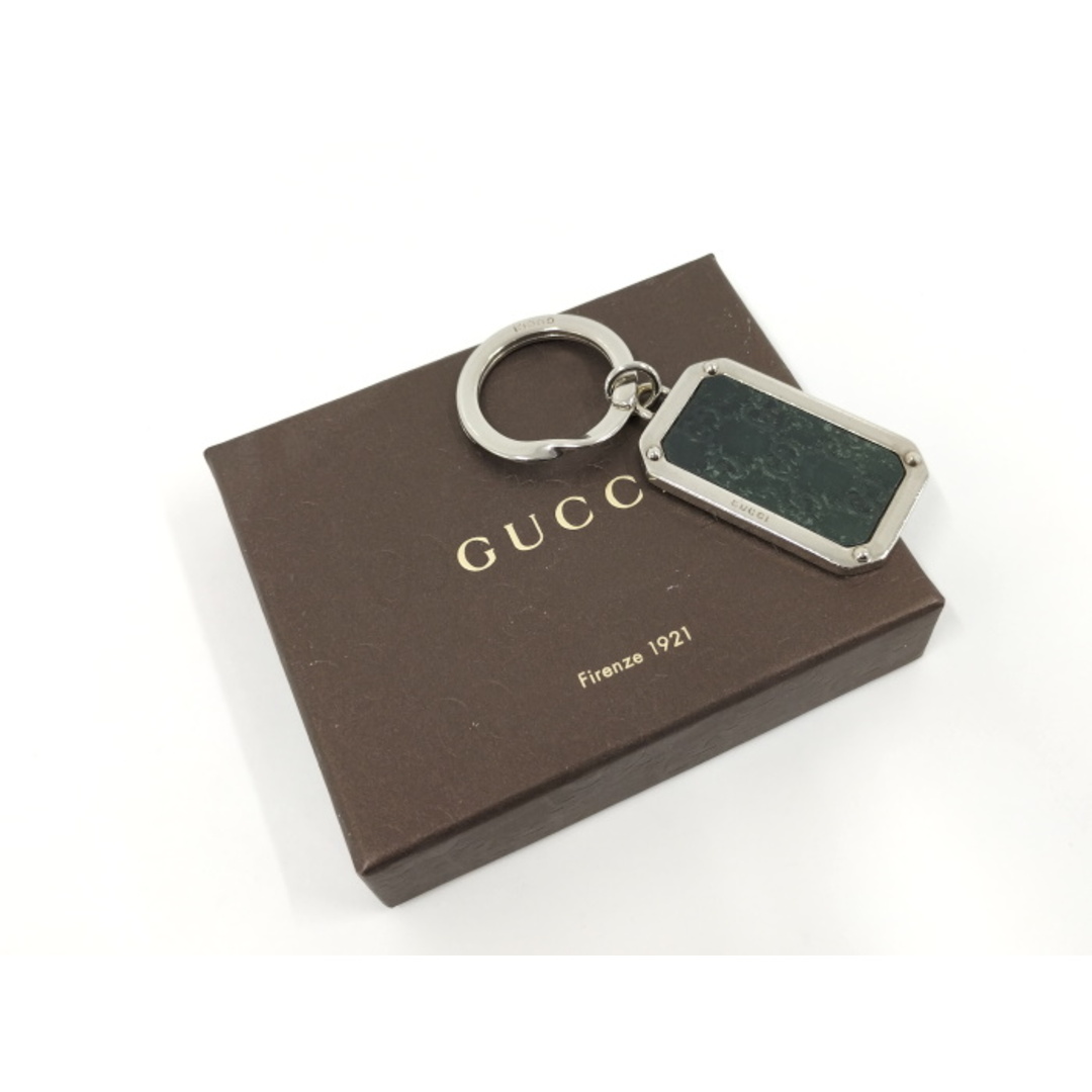 Gucci(グッチ)のGUCCI レクタングル キーリング キーホルダー プレート マイクログッチ レディースのファッション小物(キーホルダー)の商品写真