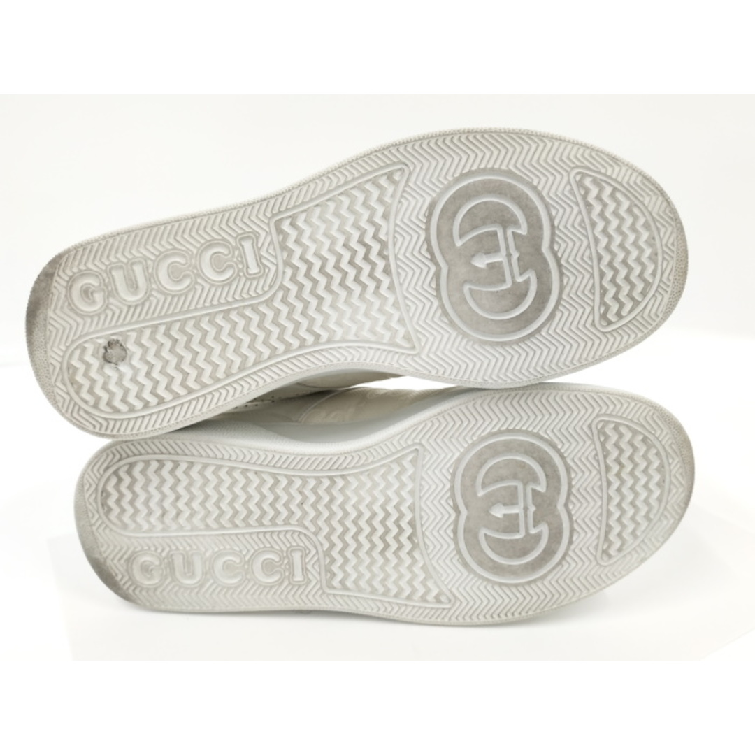 GUCCI スニーカー GGエンボス レザー ホワイト 669582 GUCCI スニーカー GGエンボス レザー ホワイト 669582