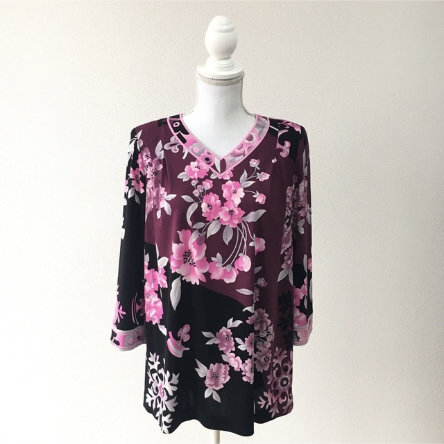 美品 LEONARD レオナール 花柄 カンカン チュニック - トップス 美品 LEONARD レオナール 花柄 カンカン チュニック - トップス