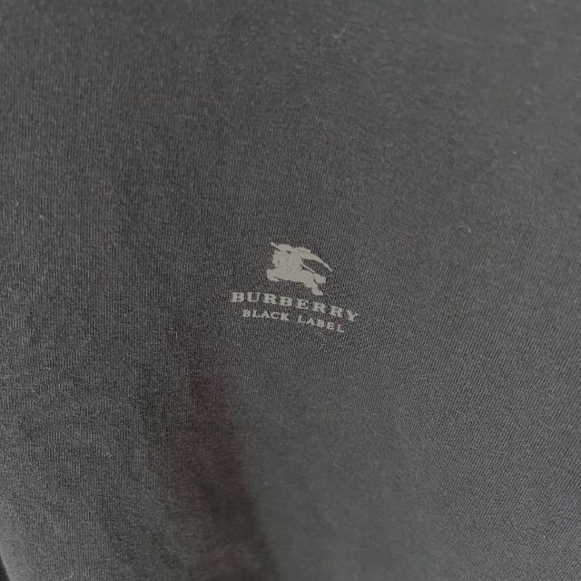 BURBERRY BLACK LABEL(バーバリーブラックレーベル)のバーバリーブラックレーベルTシャツ ブラック　ホースロゴ メンズのトップス(Tシャツ/カットソー(半袖/袖なし))の商品写真
