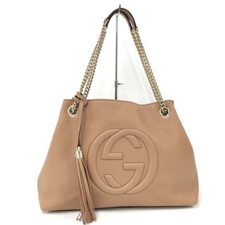 グッチ(Gucci)のGUCCI ソーホー トートバッグ インターロッキングG チェーン レザー(トートバッグ)