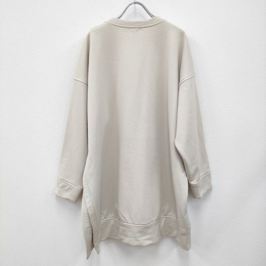 BEAUTY&YOUTH UNITED ARROWS(ビューティアンドユースユナイテッドアローズ)のH BEAUTY&YOUTH BIG SWEAT PULLOVER 定価16500円 ラウンドネック スウェット ベージュ レディース エイチビューティアンドユース【中古】3-0423M◎ レディースのトップス(トレーナー/スウェット)の商品写真