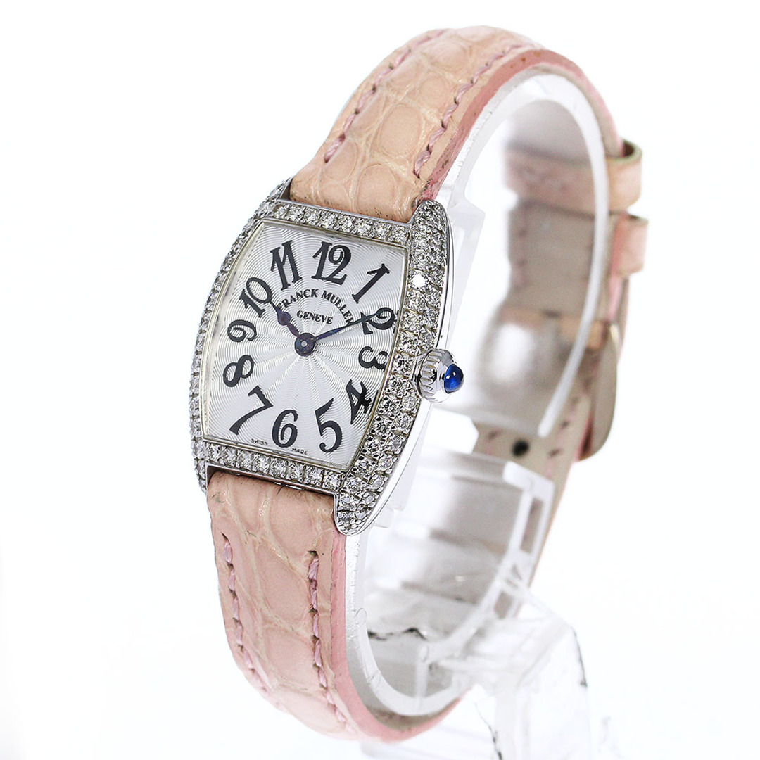 FRANCK MULLER(フランクミュラー)のフランクミュラー FRANCK MULLER 2251QZD トノーカーベックス K18WG ダイヤベゼル クォーツ レディース _749851【ev10】 レディースのファッション小物(腕時計)の商品写真