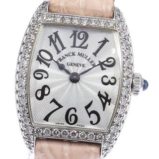 フランクミュラー(FRANCK MULLER)のフランクミュラー FRANCK MULLER 2251QZD トノーカーベックス K18WG ダイヤベゼル クォーツ レディース _749851(腕時計)