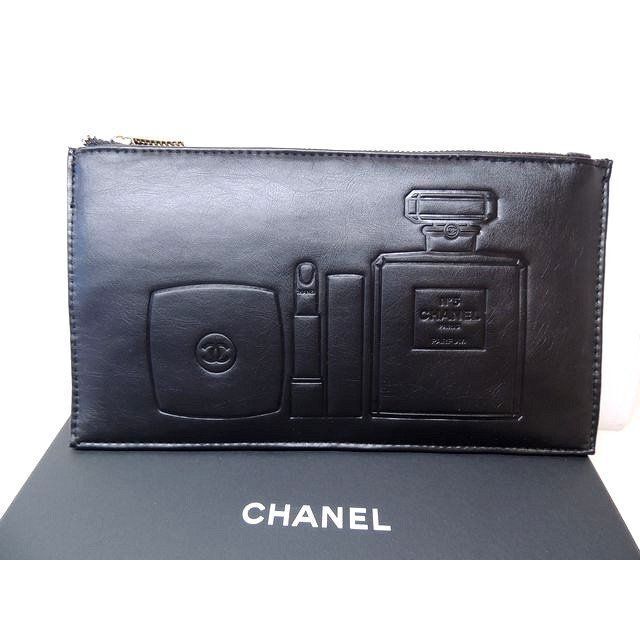 CHANEL ノベルティ　黒　ポーチ