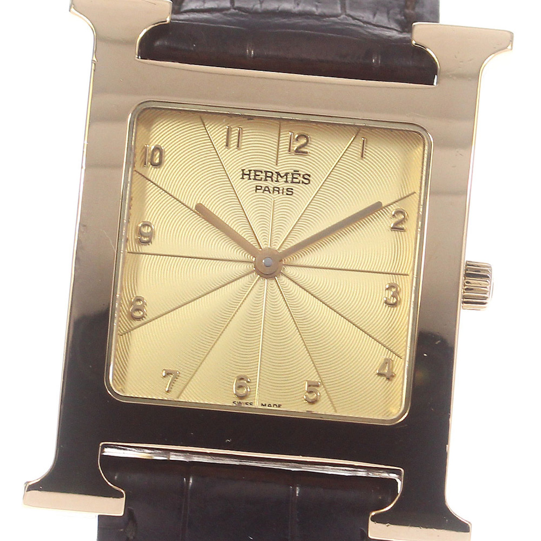 Hermes(エルメス)のエルメス HERMES HH1.785 Heure H K18YG クォーツ ボーイズ _748548【ev15】 メンズの時計(腕時計(アナログ))の商品写真