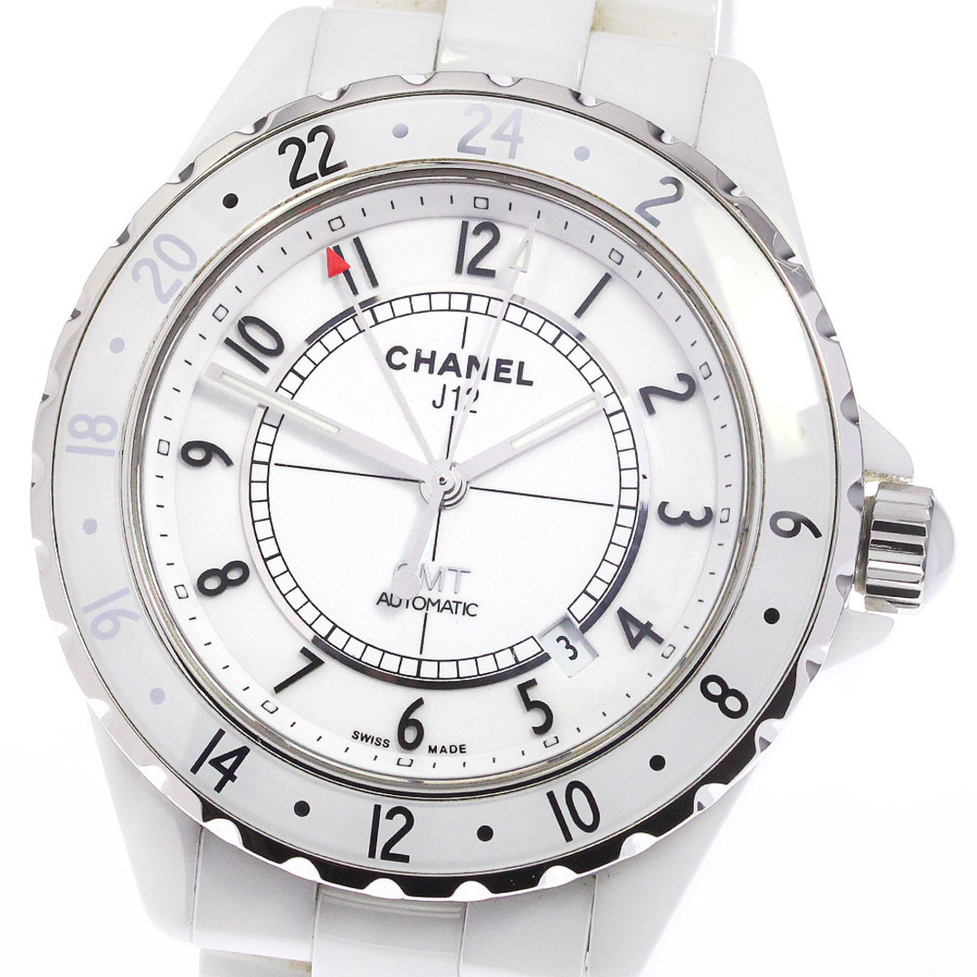 シャネル CHANEL H2126 J12 GMT 白セラミック 限定2000本 自動巻き メンズ _750173