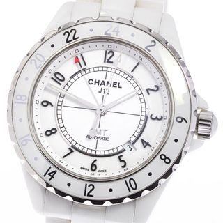 シャネル(CHANEL)のシャネル CHANEL H2126 J12 GMT 白セラミック 限定2000本 自動巻き メンズ _750173【ev10】(腕時計(アナログ))