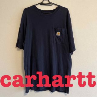 カーハート(carhartt)のカーハート carhartt ポケットTシャツ　古着　ビッグサイズ(Tシャツ/カットソー(半袖/袖なし))