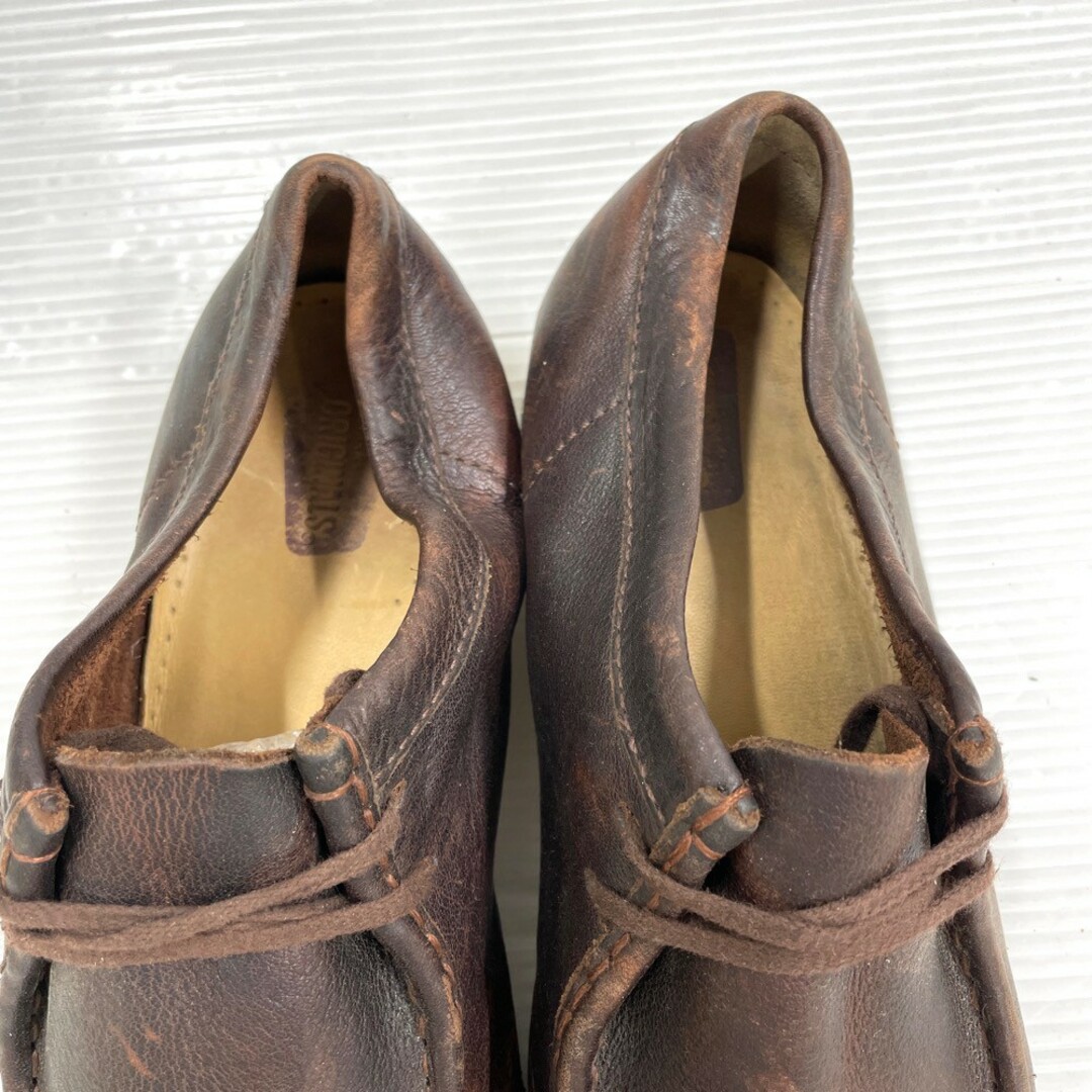 US古着 Clarks ORIGINALS Wallabee クラークス オリジナルズ ワラビー ブーツ レザー サイズ：UK 8 1/2 G  ブラウン 【中古】