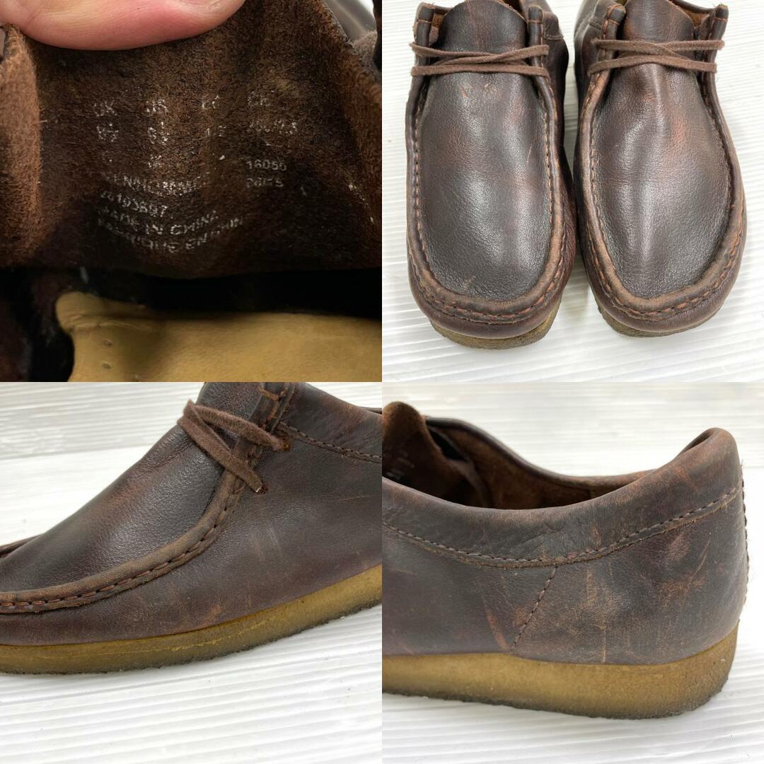 US古着 Clarks ORIGINALS Wallabee クラークス オリジナルズ ワラビー ブーツ レザー サイズ：UK 8 1/2 G  ブラウン 【中古】