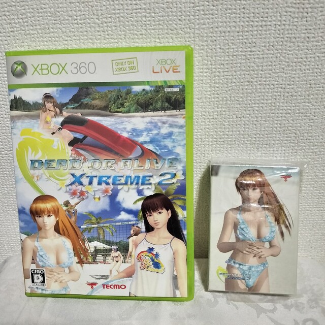 Xbox360(エックスボックス360)のDEAD OR ALIVE Xtreme 2＋未開封初回特典トランプ エンタメ/ホビーのゲームソフト/ゲーム機本体(家庭用ゲームソフト)の商品写真