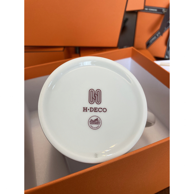HERMES エルメス H Deco アッシュデコ 赤 マグカップ HERMES エルメス H Deco アッシュデコ 赤 マグカップ