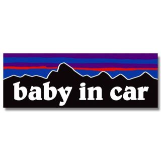 パタゴニア(patagonia)のP【ベビーインカー/baby in car】マグネットステッカー(その他)