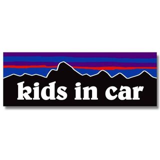 パタゴニア(patagonia)のP【キッズインカー/kids in car】マグネットステッカー(その他)