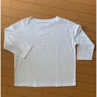 ムジルシリョウヒン(MUJI (無印良品))の無印良品　七分袖Tシャツ　L(Tシャツ(長袖/七分))