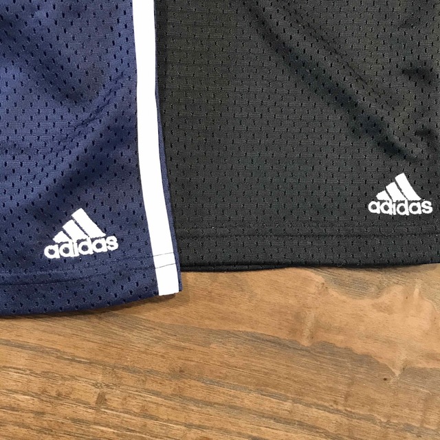 adidas(アディダス)のadidas 110cm メッシュハーフパンツ2枚セット キッズ/ベビー/マタニティのキッズ服男の子用(90cm~)(パンツ/スパッツ)の商品写真