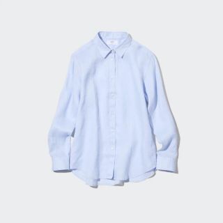 ユニクロ(UNIQLO)の【ユニクロ】シャツ(長袖・ライトブルー)(シャツ/ブラウス(長袖/七分))