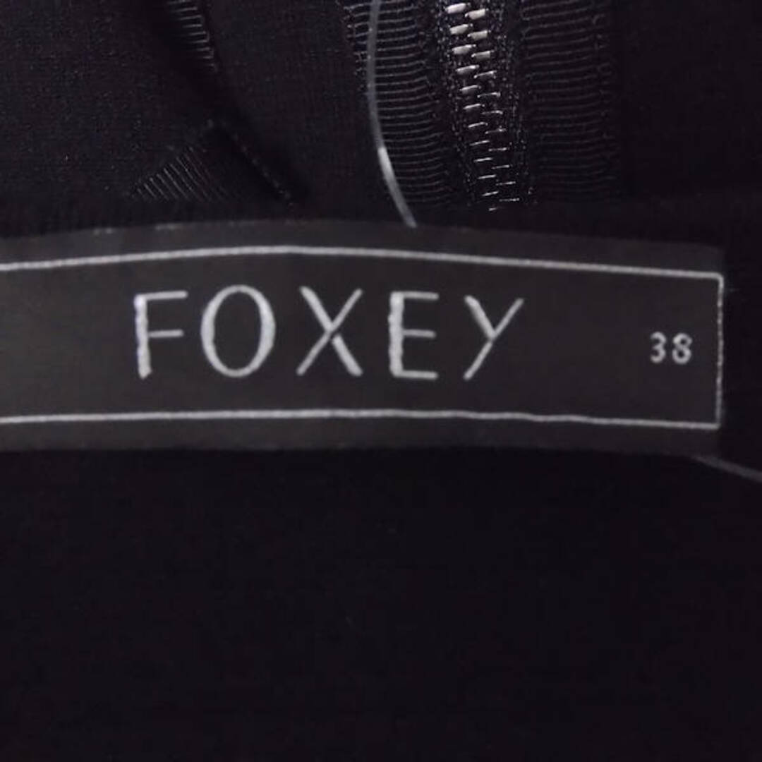 FOXEY(フォクシー)の美品 FOXEY フォクシー 26962 リボンワークスタイル ワンピース ブラック 38 レーヨン他 レディース AY3540A47  レディースのワンピース(ミニワンピース)の商品写真