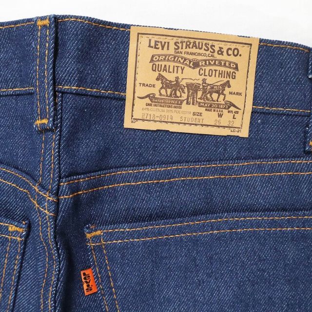 新品80年代ヴィンテージ品 リーバイス718-0914 STUDENT W26