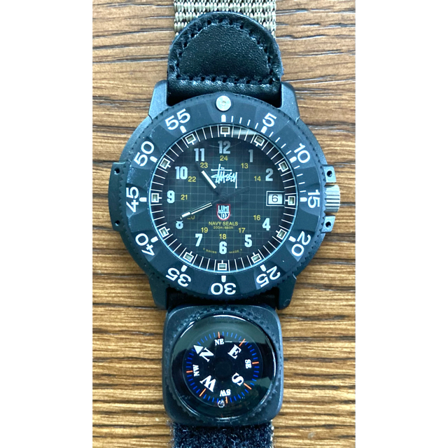 ションスタ 腕時計 LUMINOX メンズ Navy SEALs ルミノックス ネイビーシールズ クロノ 3081 BLACK  OUT：pochitto サイズ