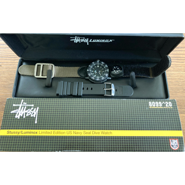 【美品】STUSSY LUMINOX  LIMITED Wネーム　限定クォーツLUMINOX