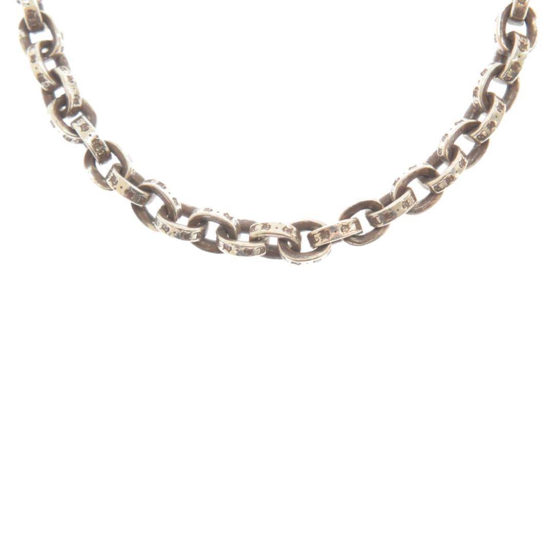 本物の Chrome シルバー ネックレス ペーパーチェーン18インチ CHAIN