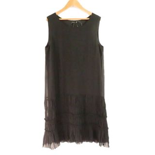 美品 Theory セオリー 1305517 ノースリーブワンピース ブラック 2