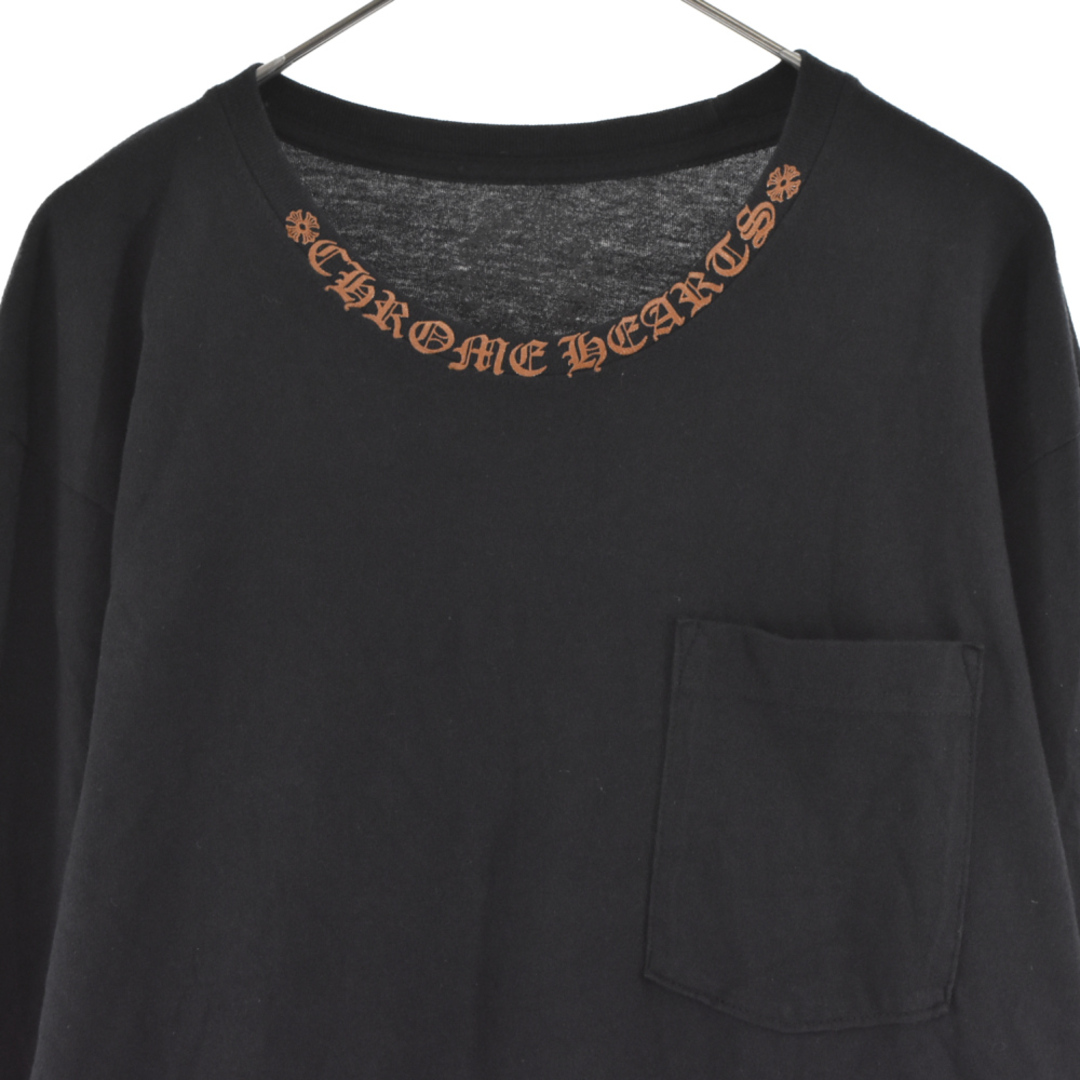 CHROME HEARTS クロムハーツ Neck Logo L/S Tee クロムハーツ ネック