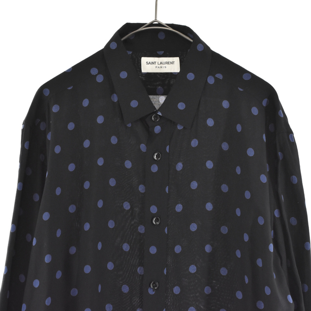 SAINT LAURENT PARIS サンローランパリ 16SS Polka Dot Rayon S/S