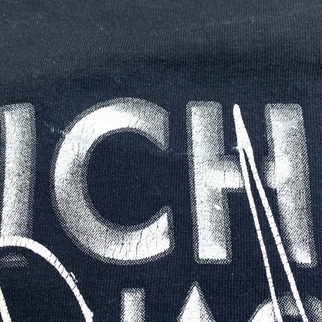 FRUIT OF THE LOOM(フルーツオブザルーム)のUS古着 マイケルジャクソン MICHAEL JACKSON アーティストTシャツ 半袖  サイズ：メンズ S ブラック【中古】 メンズのトップス(Tシャツ/カットソー(半袖/袖なし))の商品写真