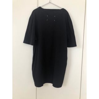 マルタンマルジェラ(Maison Martin Margiela)のメゾンマルジェラ　Tシャツ　黒　ブラック　BLACK  46 オーバーサイズ(Tシャツ/カットソー(半袖/袖なし))