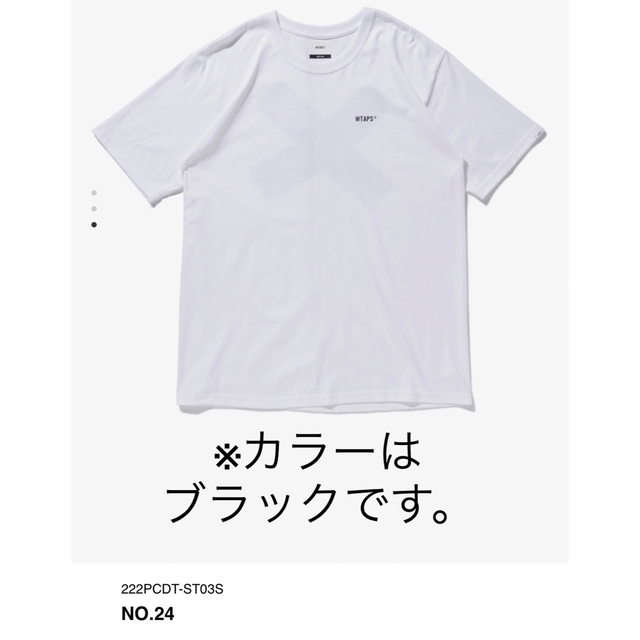 Tシャツ/カットソー(半袖/袖なし)WTAPS スポットTシャツ ブラック　XXLサイズ　ダブルタップス