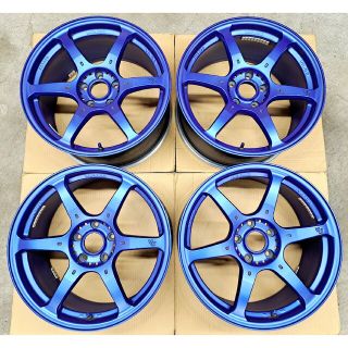黒 桜古典 RAYS G25 ホイール 4本 7.5J 18 100 レイズ 鍛造 スバル