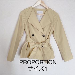 プロポーション(PROPORTION)のプロポーション　スプリング　ショート　コート　イエロー(スプリングコート)